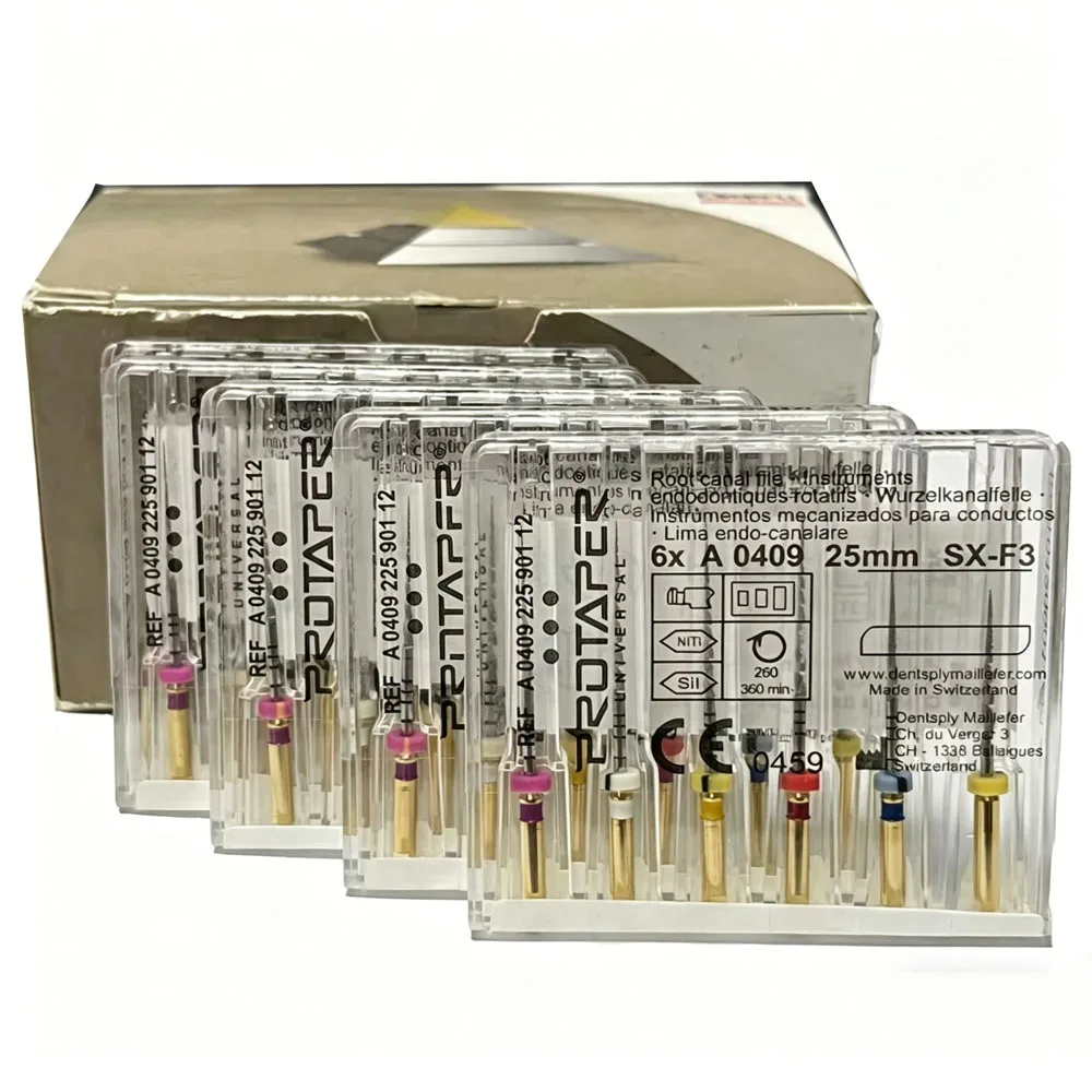

30 шт./5 коробок, стоматологические эндодонтические файлы Niti Endo Motor Rotary PR O TAPER для лечения корневых каналов, для использования с мотором, SX-F3 25 мм