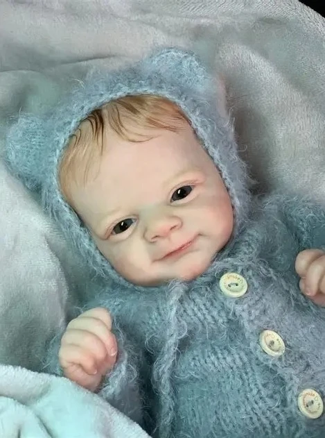 

NPK 17'' Unpainted Unfinished Doll Parts Reborn Doll Kit Woodland Fairy Elf Flynn Soft Cloth Body