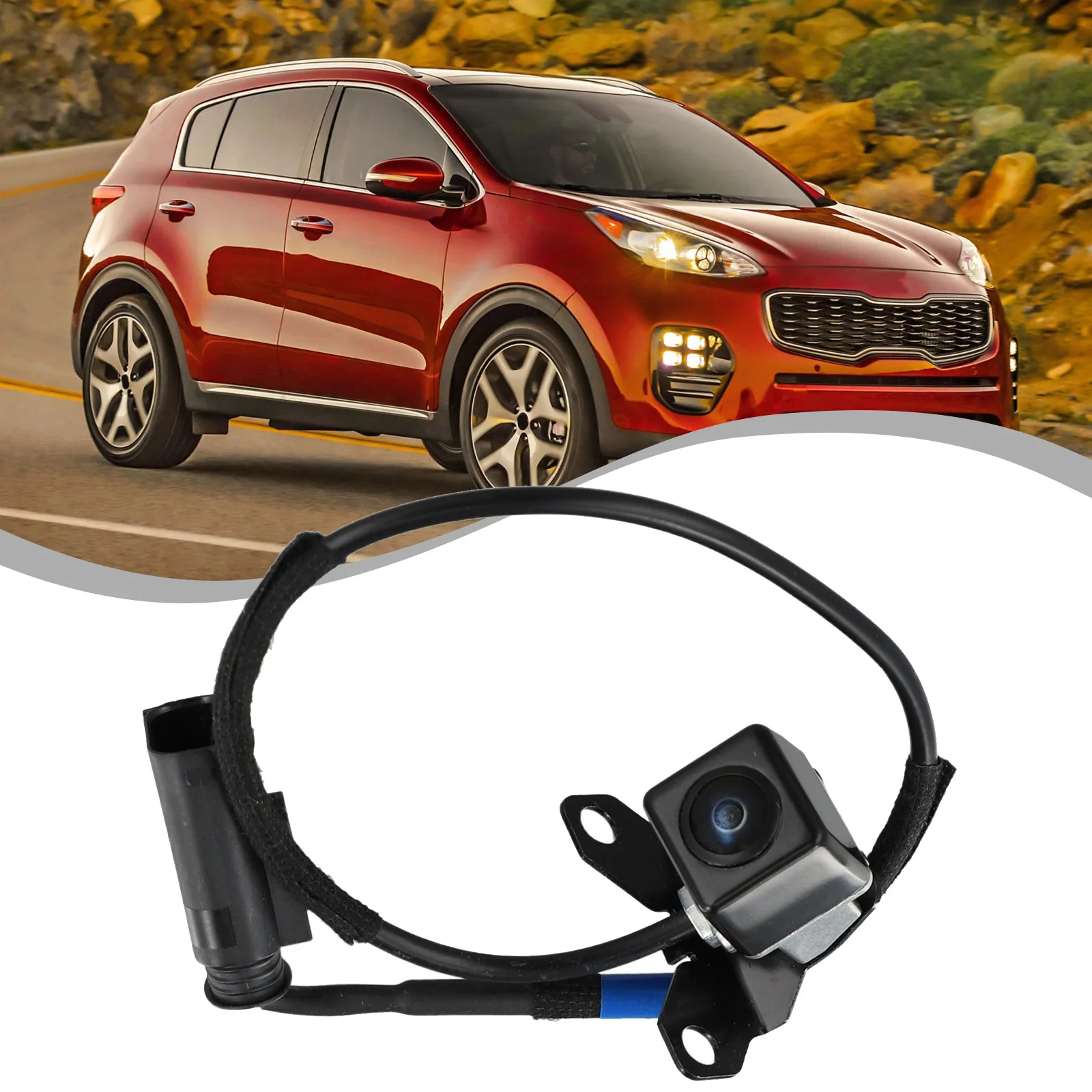 

Rear Backup Reverse Camera View Camera 957503W100 For Kia Sportage SL 2010-15 Plastic Interior Accessories Automobiles Parts