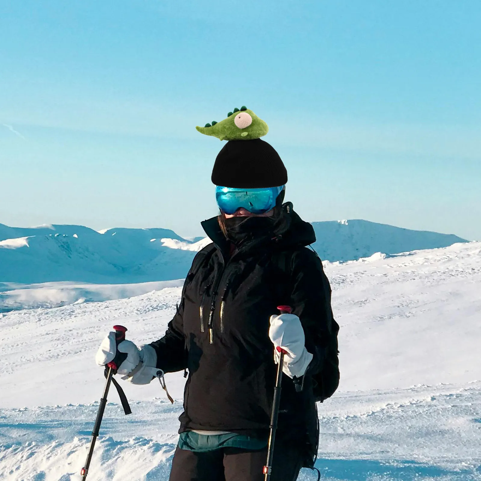Ski Cover Cartoon Animal Design Lightweight Decorative Accessories for Snowboarding Skiing Paragliding Outdoor