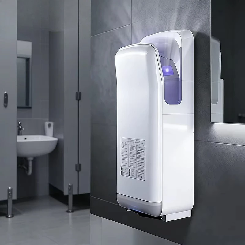 Standing Vertical Jet Hand Dryer 1800W Automatic Commercial Electric Hand Dryers for Bathroom