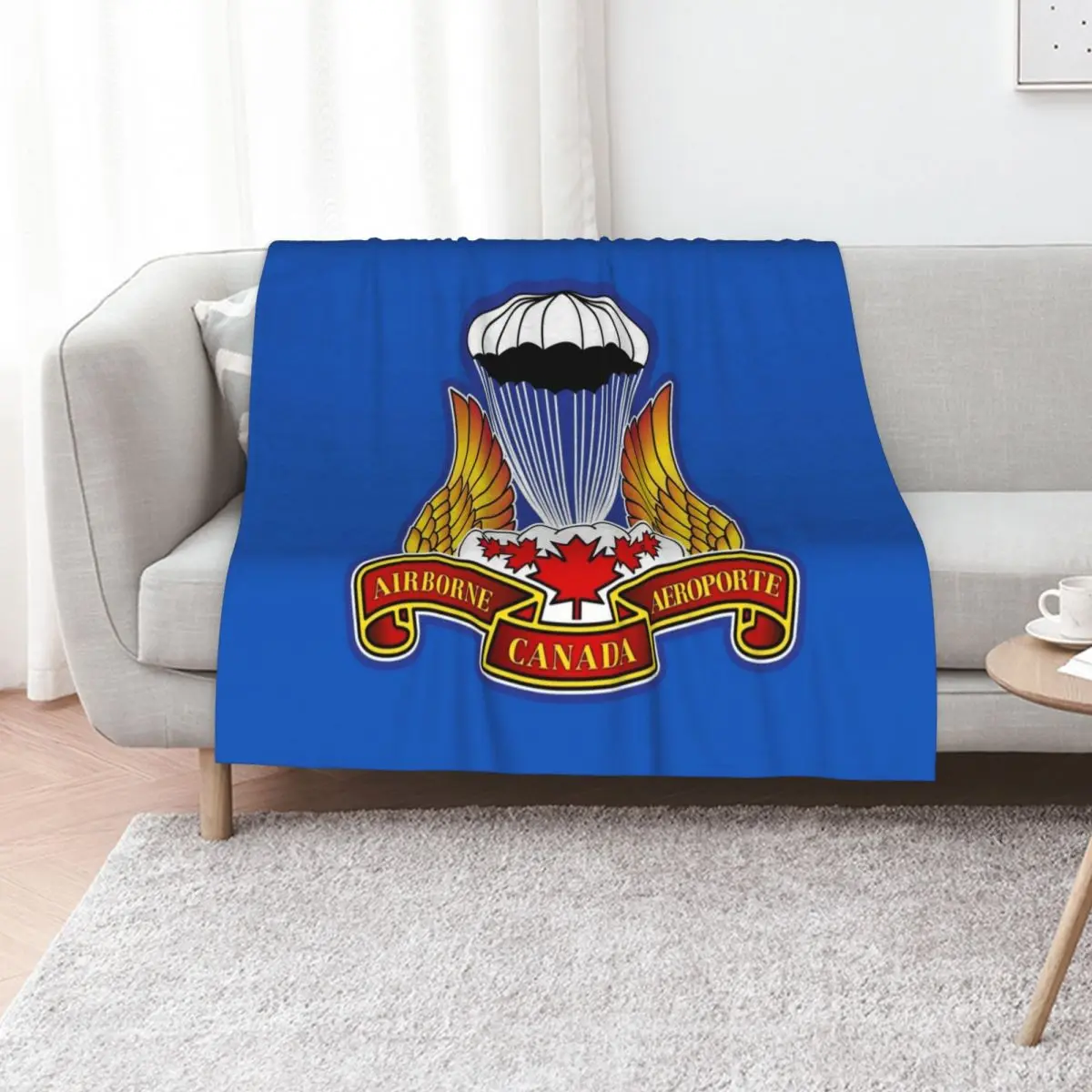 

CANADIAN AIRBORNE REGIMENT Throw Blanket Soft Beds Softest Warm Thin Blankets