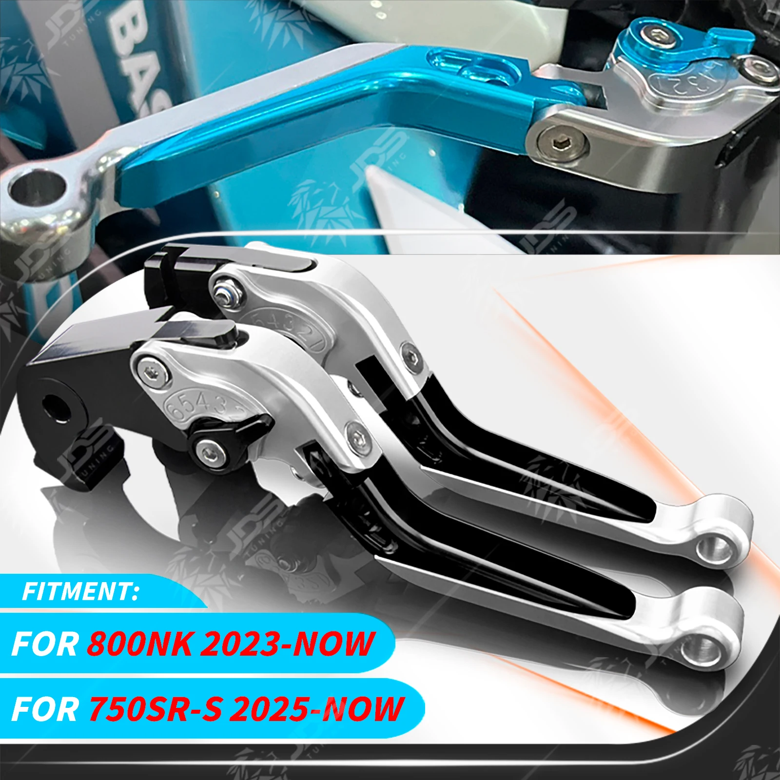 

JDSTUNING For CFMOTO 800NK/750SRS Clutch Lever Brake Lever Set Adjustable Folding Handle Levers Motorcycle Accessories Parts