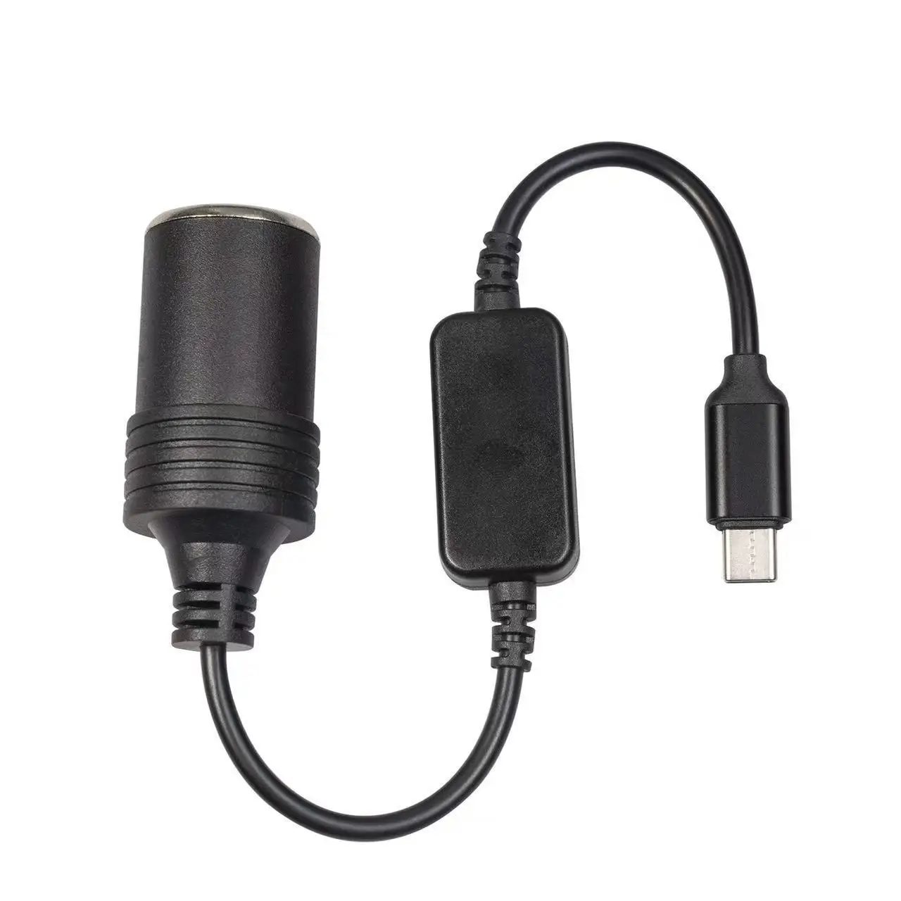USB ونوع C ولاعة السجائر المقبس USB ذكر إلى أنثى ولاعة السجائر محول محول اكسسوارات إلكترونيات السيارات