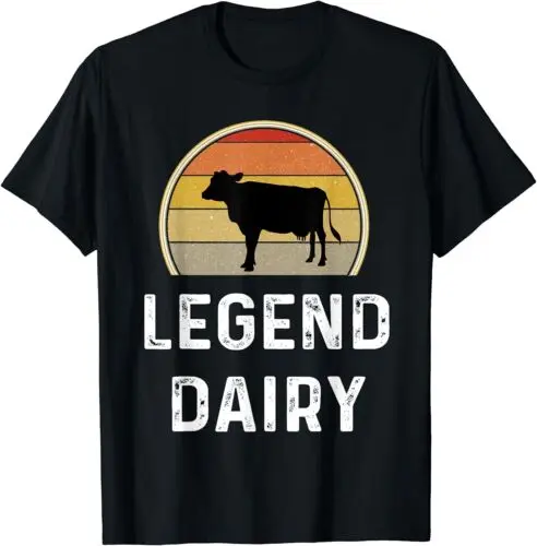  Funny Retro Cow Farmer Dairy Farming Best Gift Idea T-Shirt S-3XL