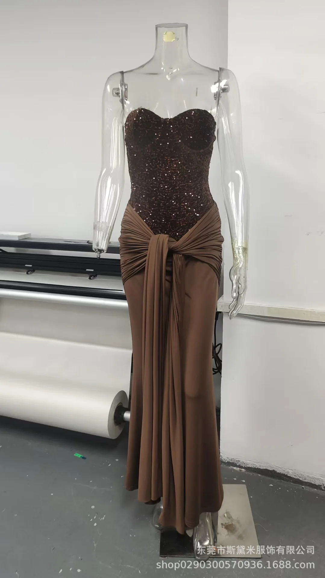 Robe de bal longue à paillettes blanches pour femmes, Sexy, dos nu, sans manches, Robe de soirée formelle d'anniversaire, tapis rouge, à volants