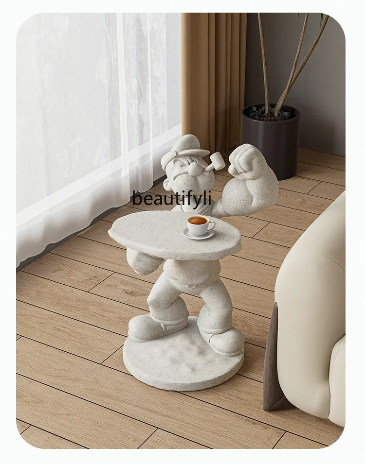 

Original Popeye Side Table Creative Art Designer Advanced Bedroom Living Room Sofa Corner Table Small Coffee Table