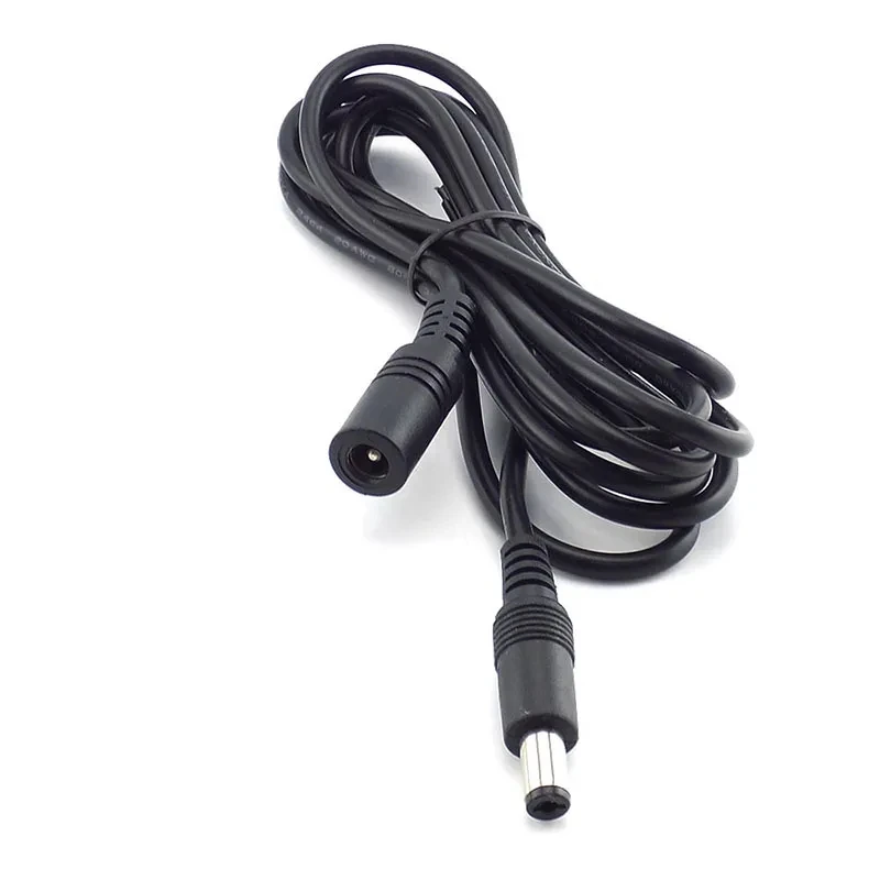 Cable de extensión de alimentación CC, 1m, 3m, 5M, 10M, 12 V, enchufe Jack a 5,5mm x 2,1mm, enchufe macho para cámara CCTV, Cable de extensión de 12 voltios