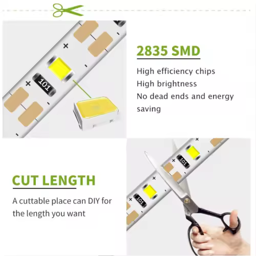 5M USB LED Strip Light 5V 3528 1 Meter 5 Meter Warm Cool White Pink Green Blue Red SMD Ribbon Ceiling Cabinet Light waterproof - Image 2
