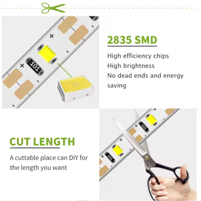 5M USB LED Strip Light 5V 3528 1 Meter 5 Meter Warm Cool White Pink Green Blue Red SMD Ribbon Ceiling Cabinet Light waterproof - Image 2