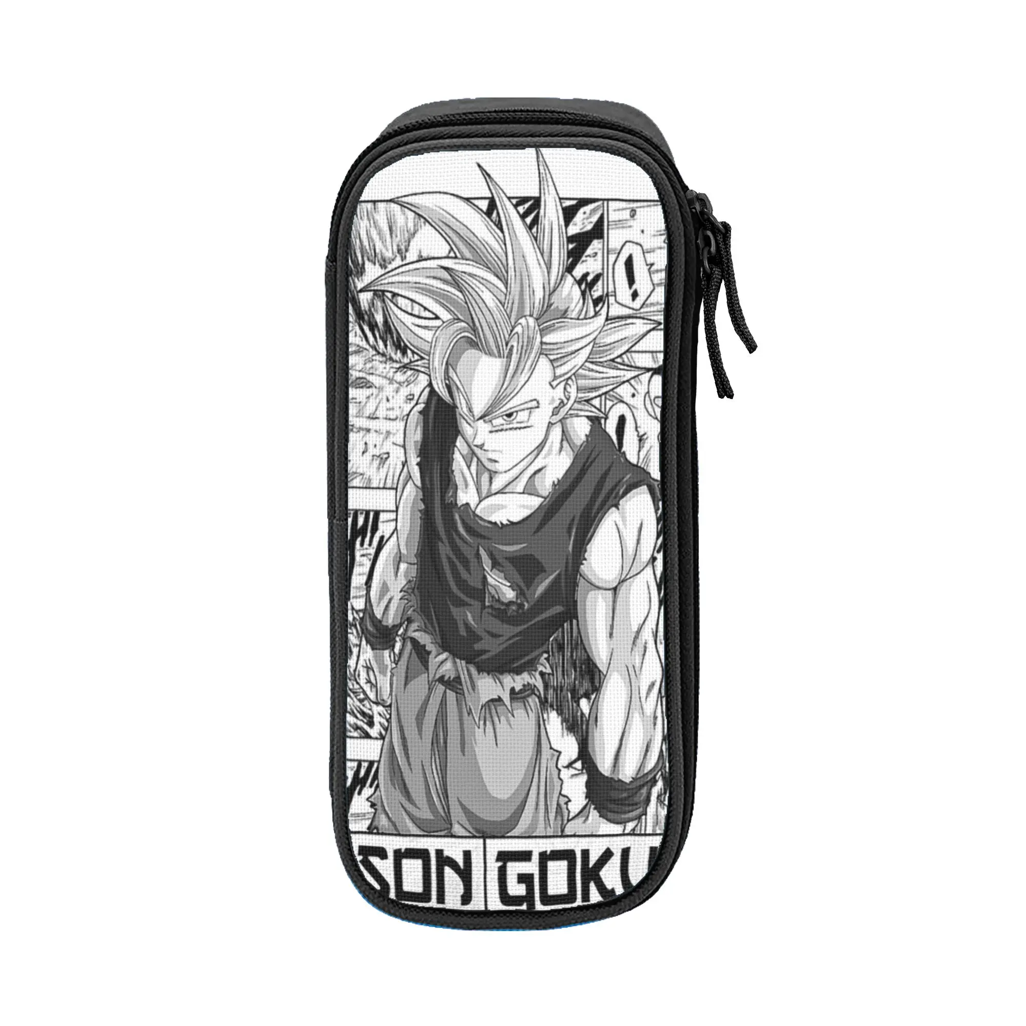 Large-capacity Pen Box DBZ dragonballz d-dragon-ball-l Merch Double Layer Pencil Case Stationery Girl Make Up Bag Suprise Gift