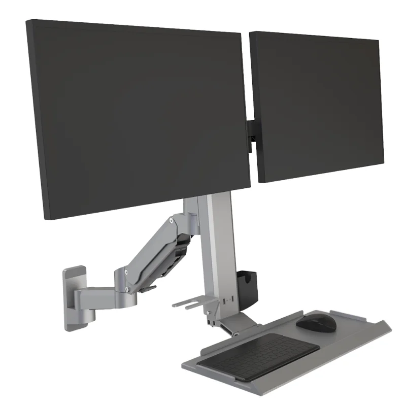 Meisonic Industrial Workstation 90 Degree New Aluminum Alloy 15-24 Inch Screen Mounting Solution