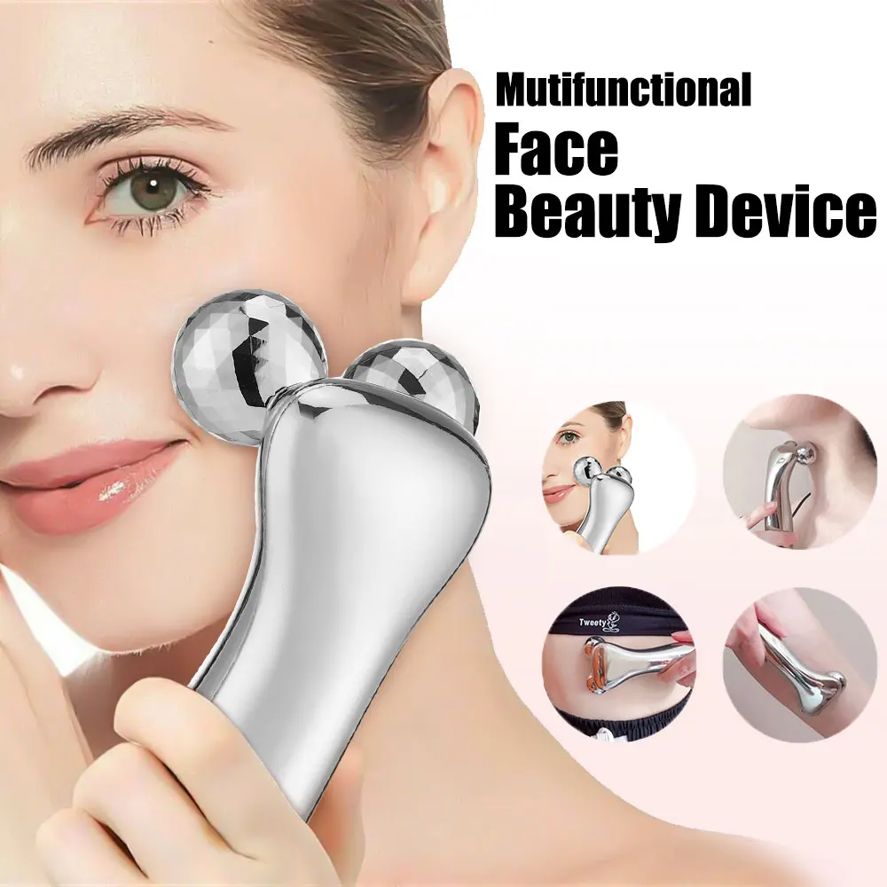 12 modalità EMS Dispositivo di bellezza del viso Vibrazione 4D Rullo Collo Massaggiatore per occhi Rassodante Lifting Linea sottile Ringiovanimento elettrico Cura della pelle