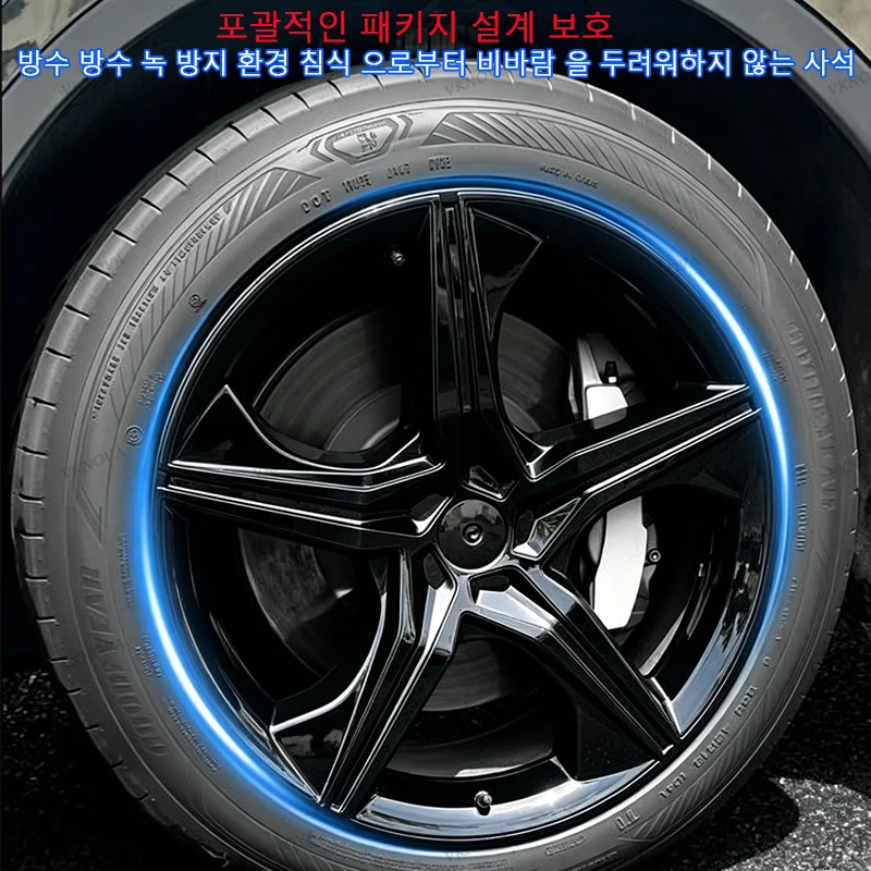 4PC 휠 허브캡 19인치 휠 커버 퍼포먼스 교체용 휠 캡 풀 림 커버 액세서리 테슬라 모델 Y 주니퍼2026용 썸네일 4