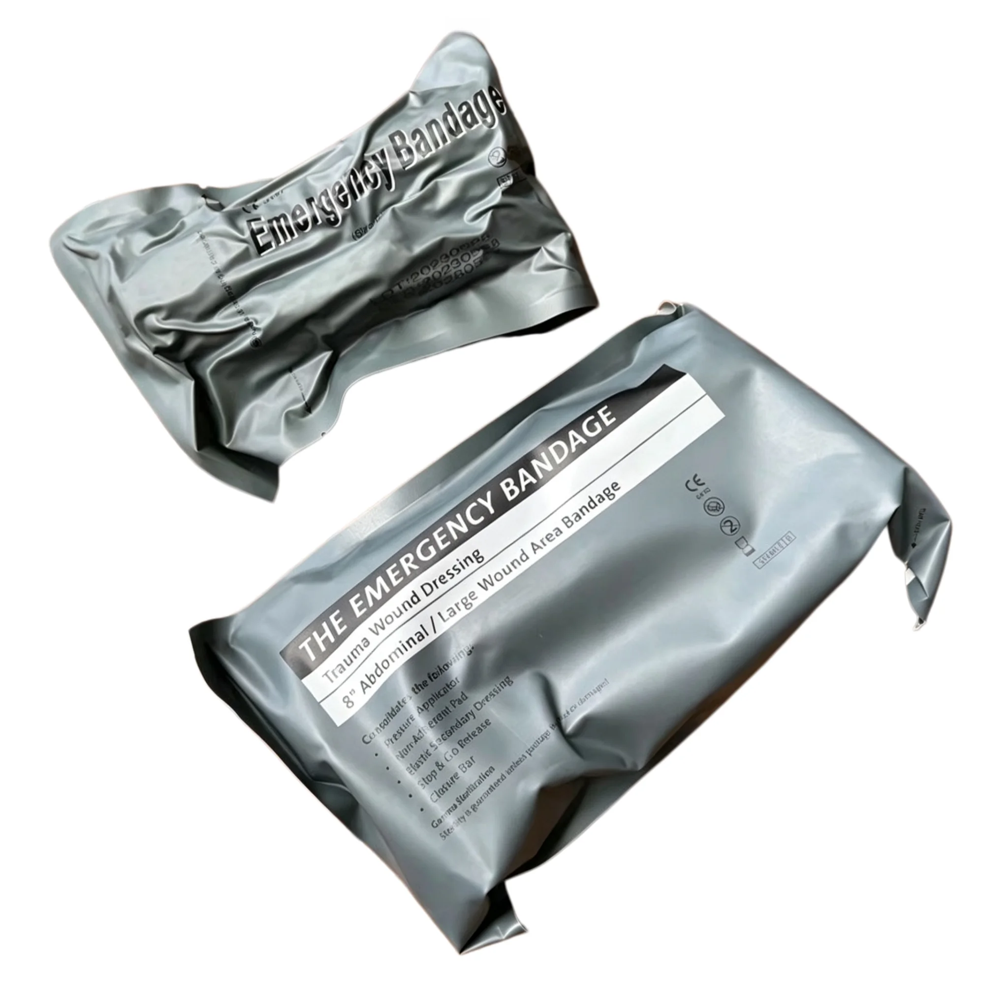 1Pc Israeli Emergency Trauma Bandage 4/6 Inch Compression Wound Dressing Tactical First Aid IFAK Bleeding Control Medical Wrap