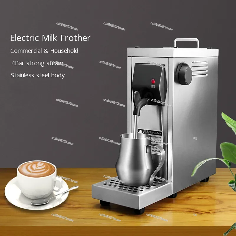 Professional Milk Frother for Home, Steam Pump Machine for Tea Shop, Beverage Heating, Coffee Bubble, 1450W