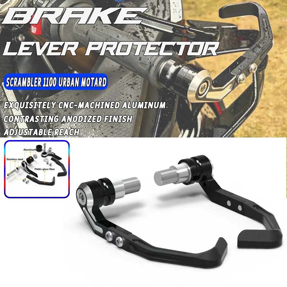 For Ducati Scrambler 1100 Urban Motard 2022-2023 Levers Guard Brake Clutch Handlebar Protector CNC Motorcycle Bow Guard