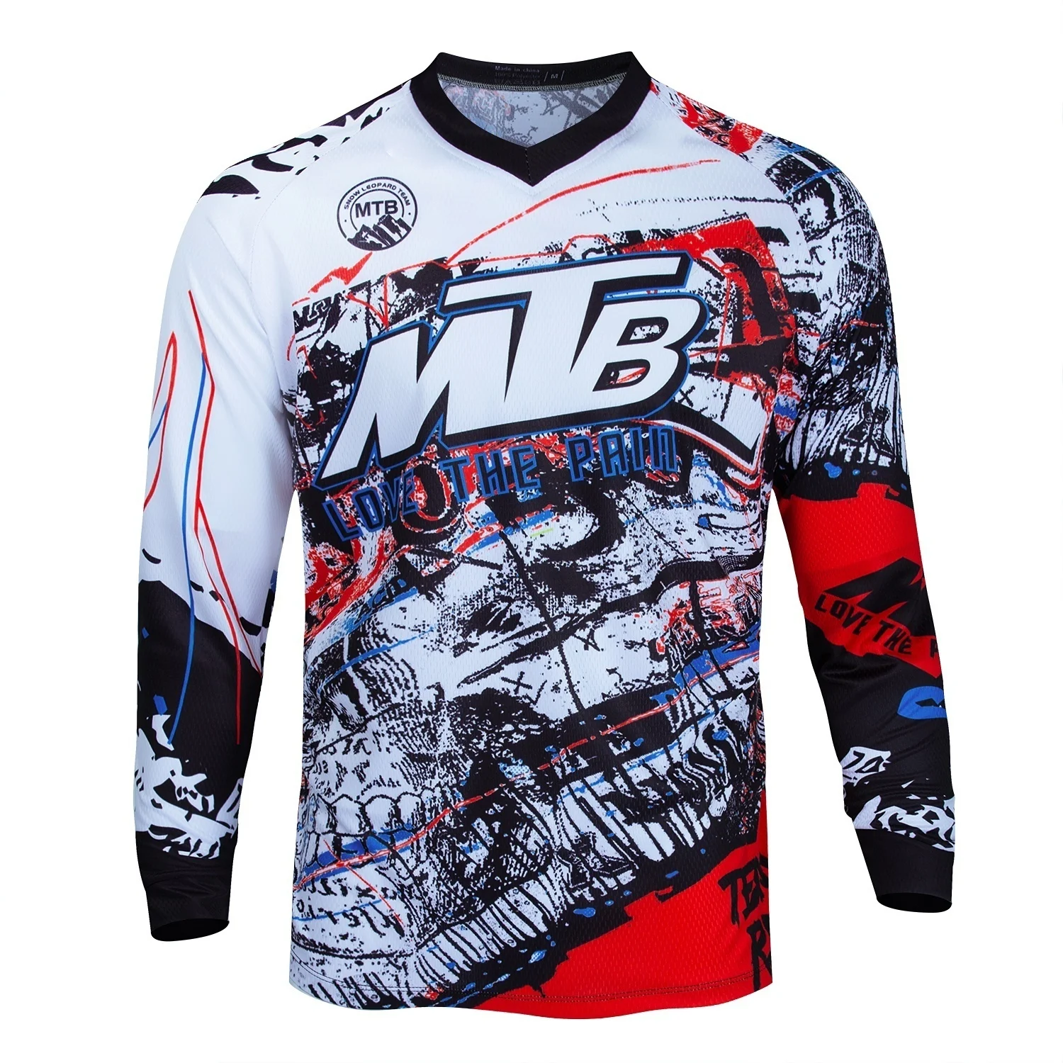 MTB 스포츠 긴팔 상의 트렌디한 그래피티 스타일 통기 - Cycling Gear Shop 리뷰 및 가격