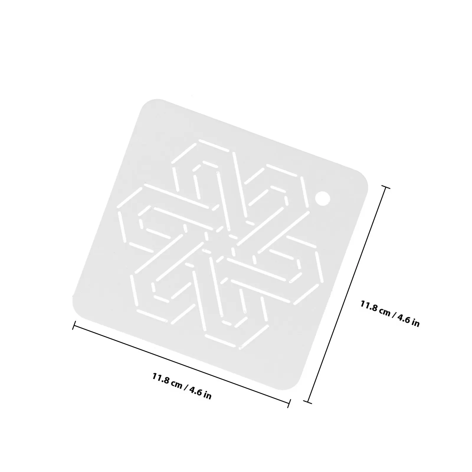 6Pcs Quilting Template Pack Reusable Acrylic Sewing Template for Quilting Patterns Small Patchwork Craft Tool Easy-to-Use Fabric view 4