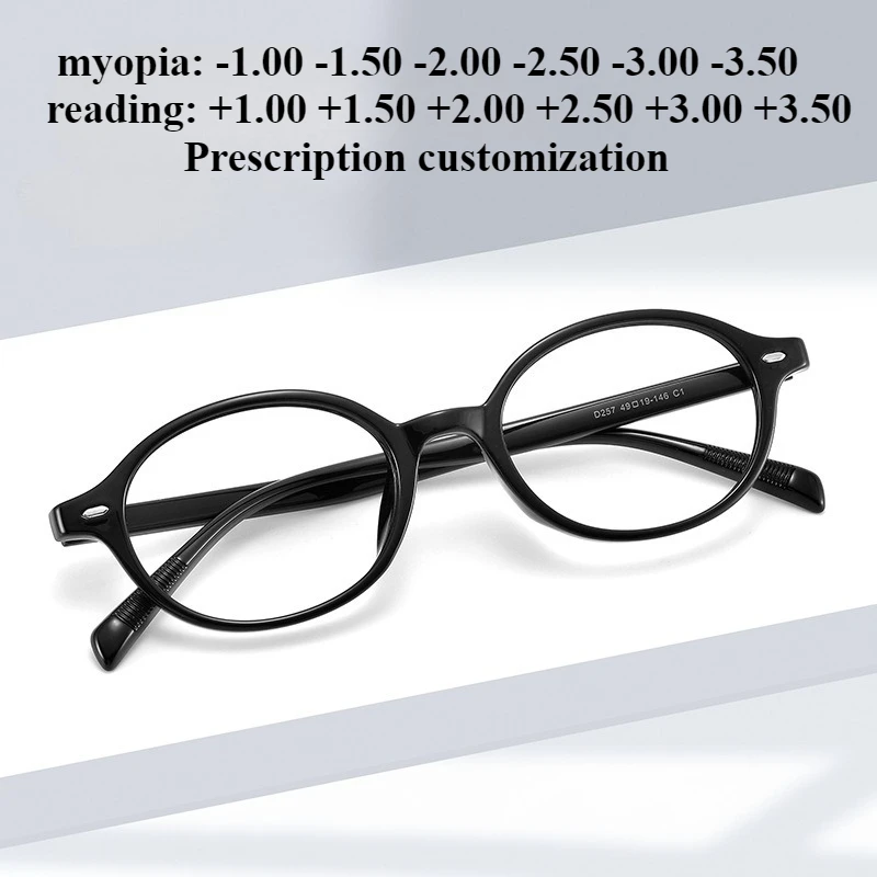 

Сверхлегкие женские очки 49 мм, очки по рецепту в маленькой оправе, очки для чтения с блокировкой синего света в стиле ретро