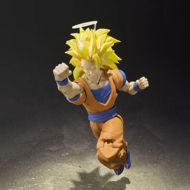 Bandai Dragon Ball figurine SHF Son Goku Saiyan 3 2.0 haute poseabilité objets de collection figurines d'anime jouets pour garçons cadeau