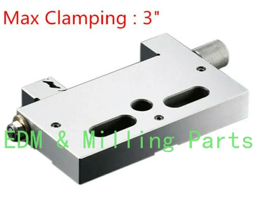 

CNC Wire EDM Cut High Precision Vise Stainless Steel 3" Jaw Opening 3 Kg Clamp For Wire EDM Sparks Tool