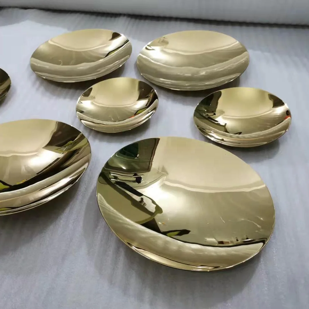 Stainless steel concave sculpture wall sphere