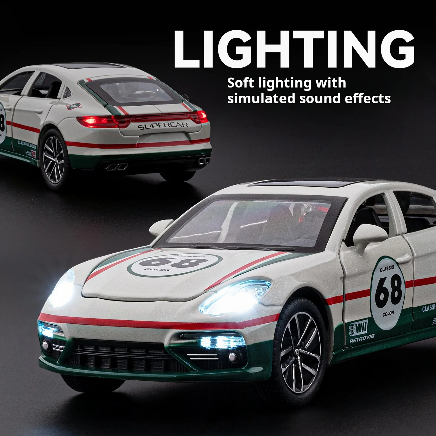 1: 32 Pors Panamera Track Edition Alloy Car Model Simulation Sports Car Kids' Toy Collectible Ornament Decoration Brithday Gift