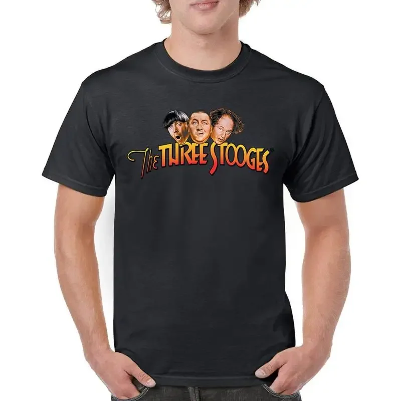 The Three Stooges T shirt Funny 3 Wise Guys Curly Moe Larry Shemp Men's