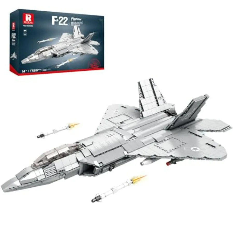 

F-22 Raptor Fighter Jet Building Set 33020 Military Airplane Model Kit for Adults Collectible Aviation Fighter Jet Building Blo
