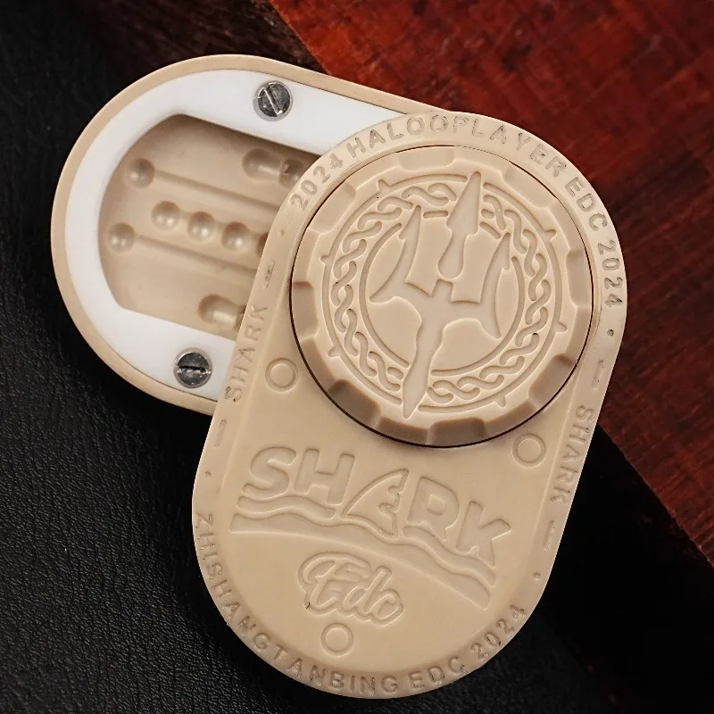 Rotierender mechanischer Schieber Fidget Spinner Roller Kugellager Ratschenrad Magnetische Push-Münze EDC Stressabbau Sensorisches Spielzeug