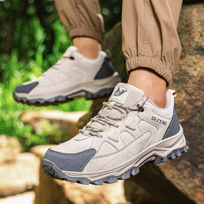 

New Outdoor Running Off Road Casual Shoes Anti slip and Wear Resistant Mountaineering Shoes Oversized Sports Men's Footwear