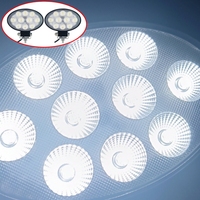 2Pcs 12V - 60V 40W LED Forklift Front Light Loader Headlight Excavator Work Light Flood Light Lighting Aluminium Alloy