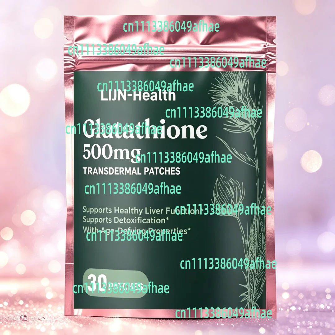 30 Patches Glutathione Transdermal Patches with Milk Thistle Alpha Lipoic Acid Pure Skin Whitening Natural Antioxidant