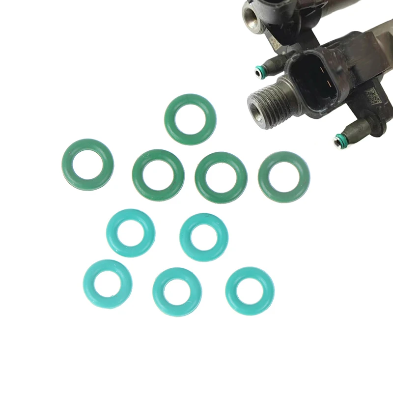 

12Pcs Piezo Injector Solenoid Valve Seal Rubber Rings Washer Repair Kits For Return Oil Backflow Pipe Connector Small O-ring