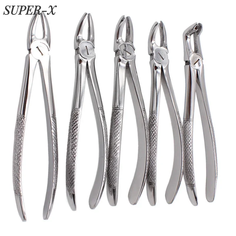 1pc Dental Tooth Extracting Forceps Pliers Dental Orthodontic Residual Root Forceps Dentist Surgical Extraction Instrument