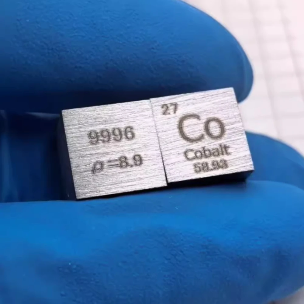 Metal Cobalt Cube Ornament Element Specimen Collection Chemistry Lab Teaching Model Science Enthusiast Decoration Gift