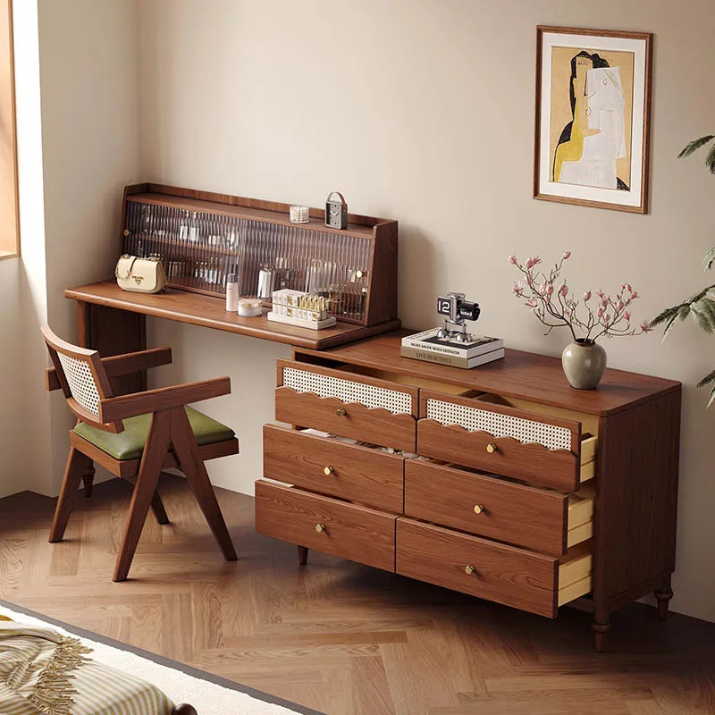 

Mid Century Luxury Vanity Table Bedside Study European Coffee Dressing Table Cosmetics System Comoda Pra Quarto Home Furniture