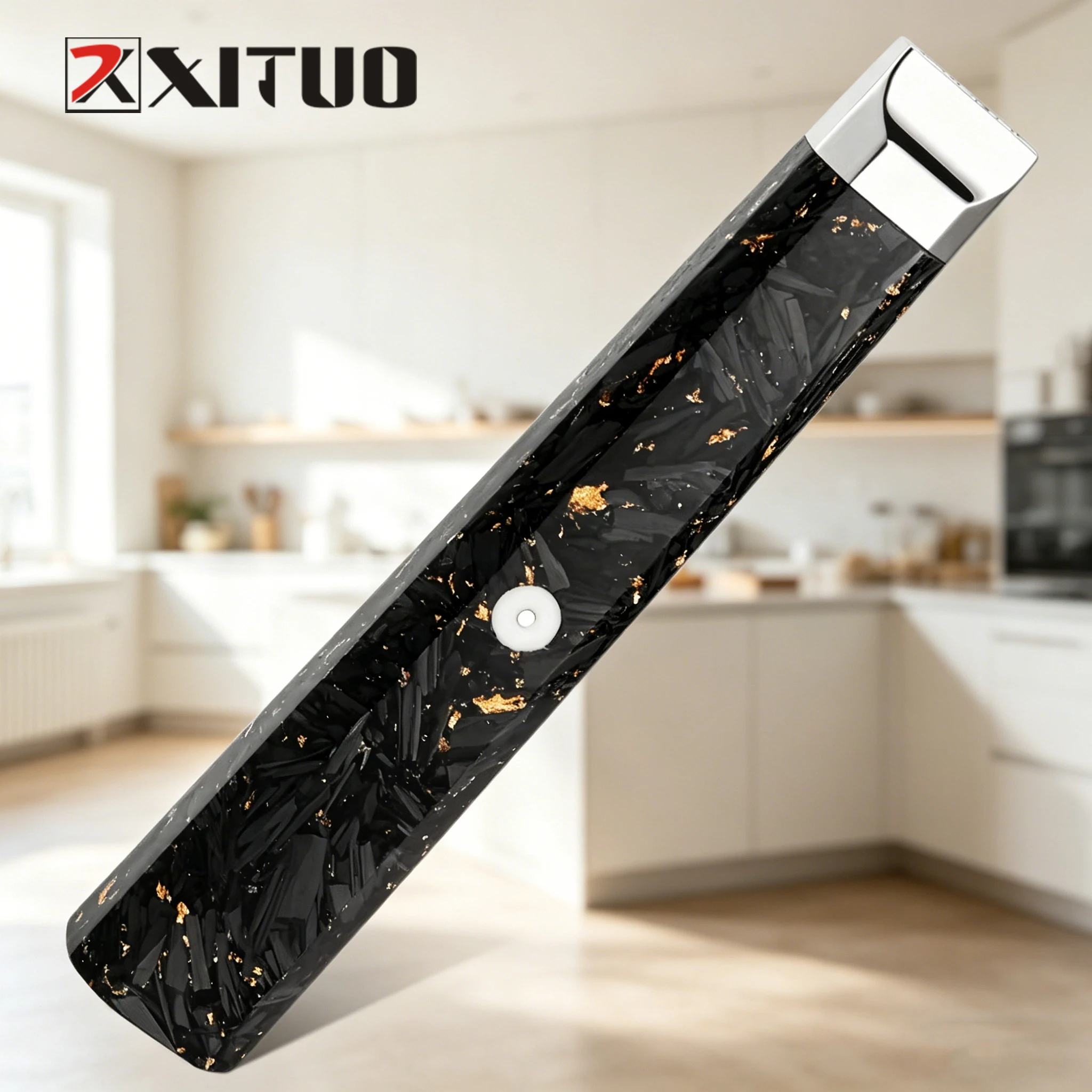 

Japanese Chefs Knife Makers Supply Customized DIY Knife Handle Material of Resin Carbon Fiber Knife Handle Kitchen Knife Handle
