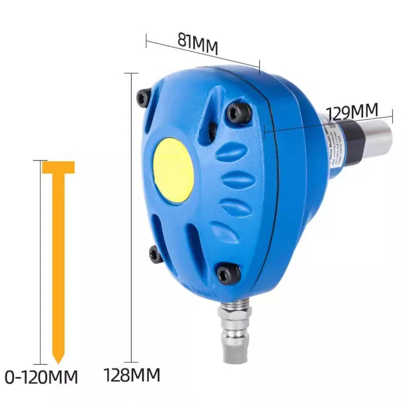 Air-Powered Nail Gun with Magnetic Tip for Quick and Effortless Nailing- Pneumatic Palm Nailer