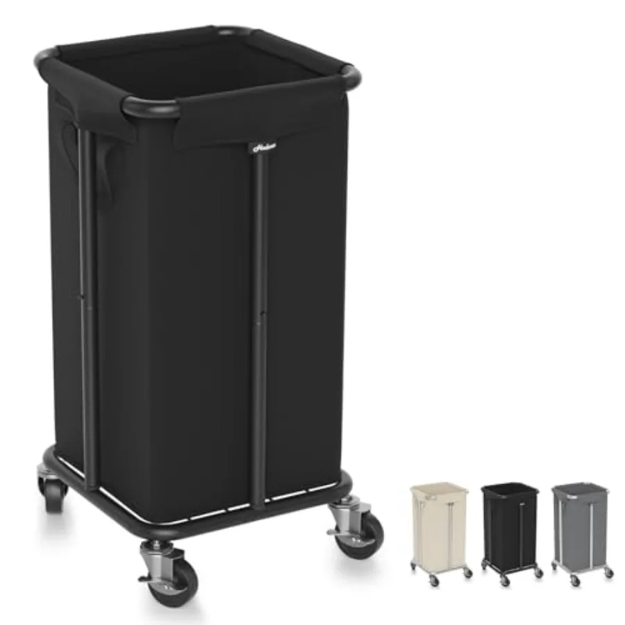 

Корзина для белья на колесиках, 30 галлонов. Высокая стальная стиральная машина-бак на 115 л со съемной и машинной стиральной корзиной