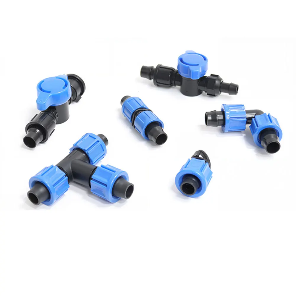 Drip Irrigation Fitting Kit Compatible with Standard 1/4 Inch Tubing for Garden Drip Lines and Irrigation Setups
