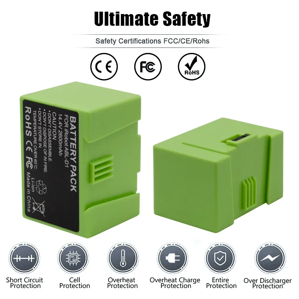 New 14.4V 3200mAh i7 Battery Replacement for iRobot Roomba e and i Series i7+ e5 7150 7550 i3 3150 i3+ 3550 i4 4150 i4+ 4624864