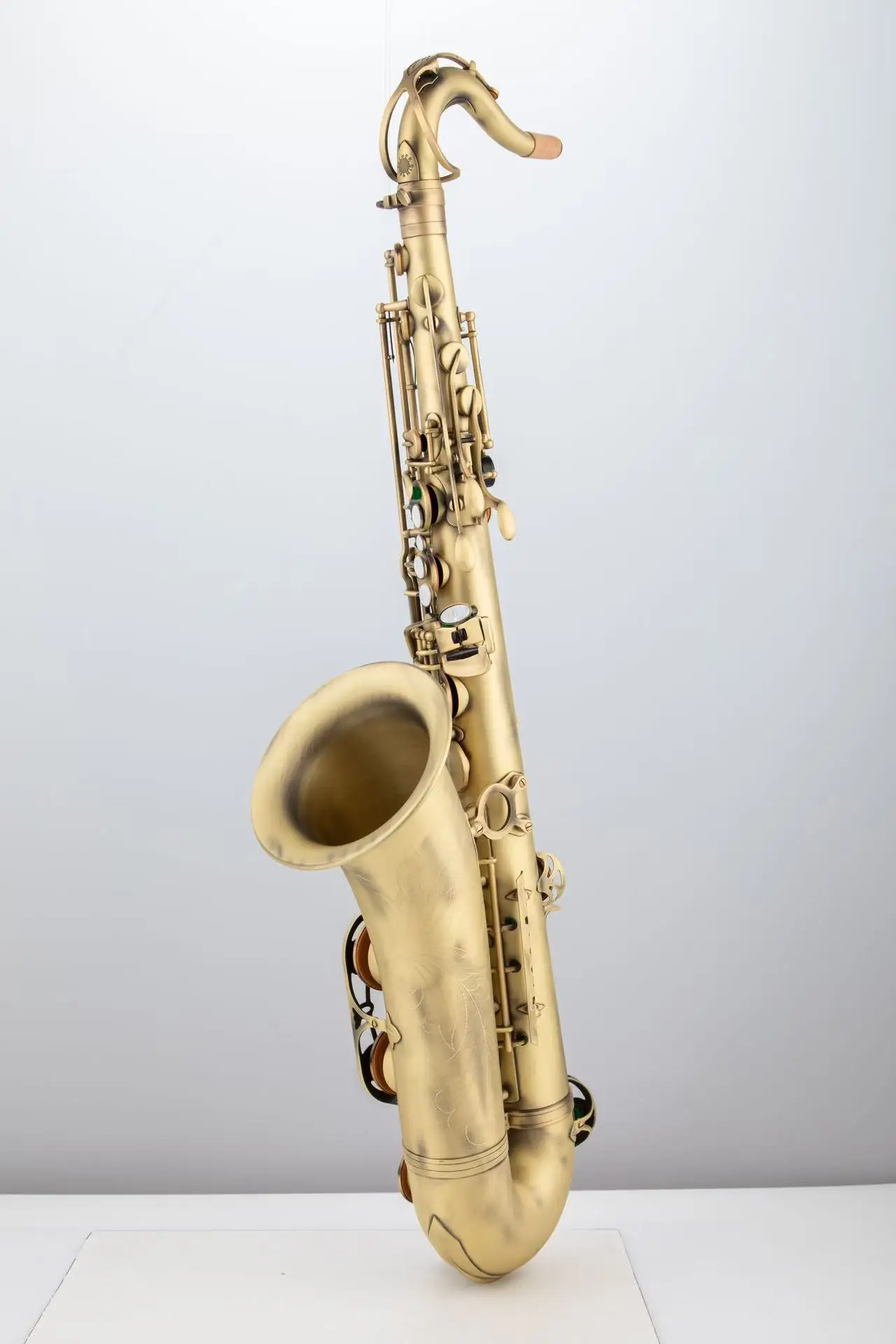 Matte original 54 one to one structure model Bb professional tenor saxophone retro antique copper Tenor sax jazz instrument image 2