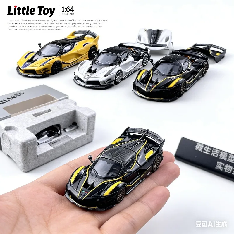 

Миниатюрная игрушка 1:64: Модель автомобиля FXX-K EVO «Прыгающая лошадь» из сплава, реалистичная, для мальчиков, праздничный подарок, коллекционный предмет, украшение.