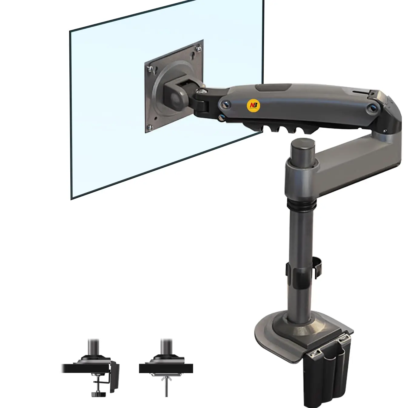 

NB H100 flip-chip/formal dual-purpose 17-30 inch, monitor bracket, desktop lifting and rotating computer