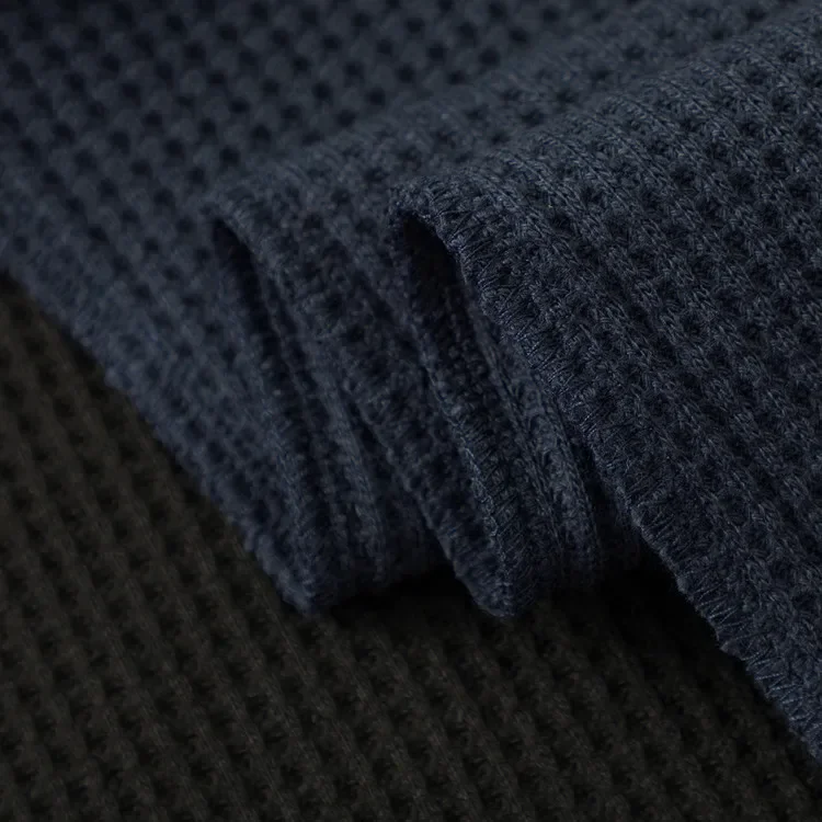 Langarm-Poloshirt aus Waffelstrick – Weiche Baumwollmischung, Slim Fit, Lässiges Business-Oberteil für Herbst und Winter, Mehrfarbig – Detail 8
