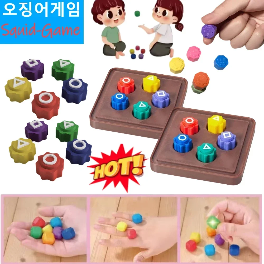 Gonggi Jack Stone Pebbles Set Fun Stone Catching Game Hand Eye Coordination Training Toy Board Game Party dados juego coreano