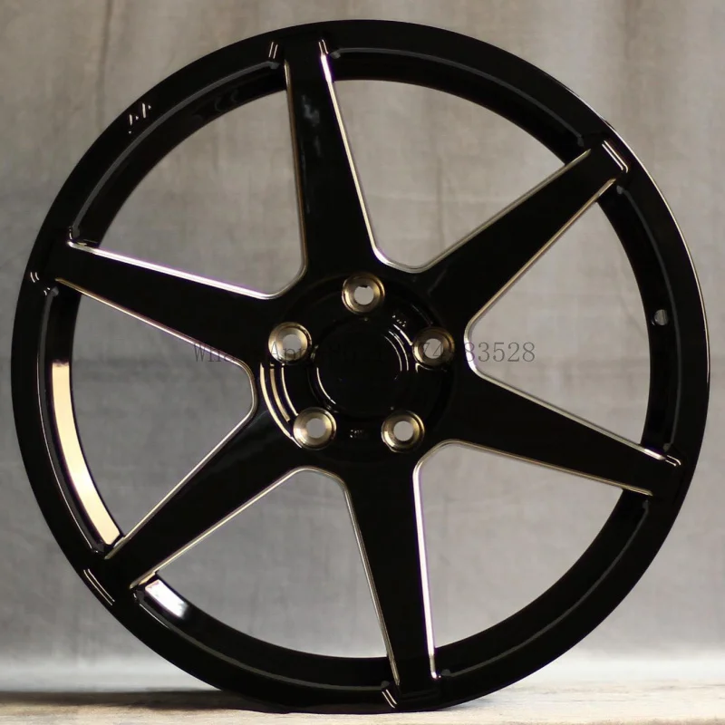 

High Gloss Black181-inch lightweight aluminum alloy high-end forged wheels6061Large Steel Ring