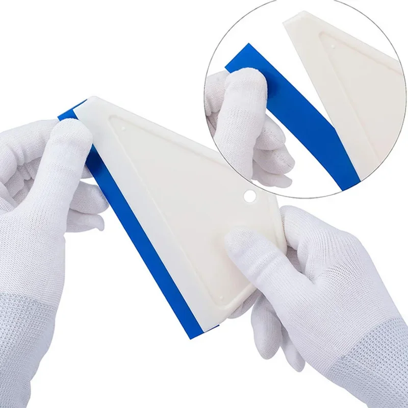 Car Window Scraper Wiper Swiper Auto Car Film Install Tool Silicone Squeegee Glass Home Cleaning Tool Accessories